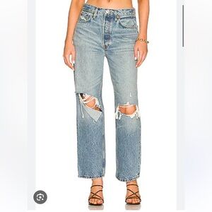 RE/DONE 90S CROP LOW SLUNG JEAN MEDIUM RAF 25